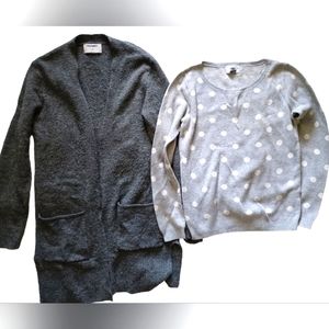 Bundle of Old Navy sweaters, cardigan and pullover